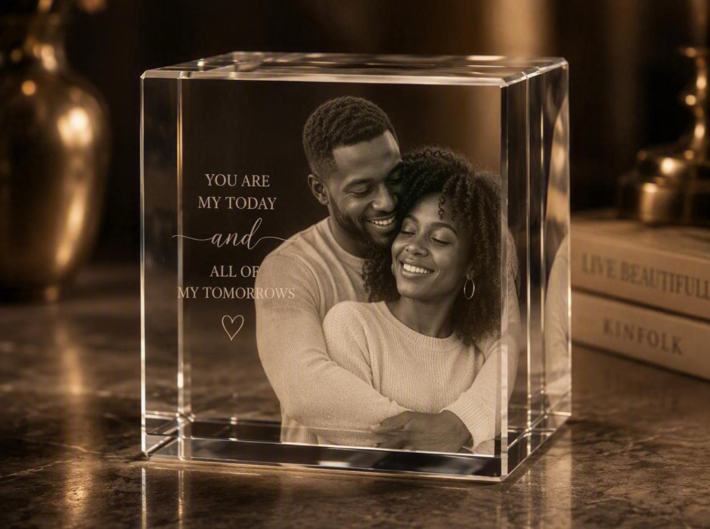 Square Cube 3D Crystal